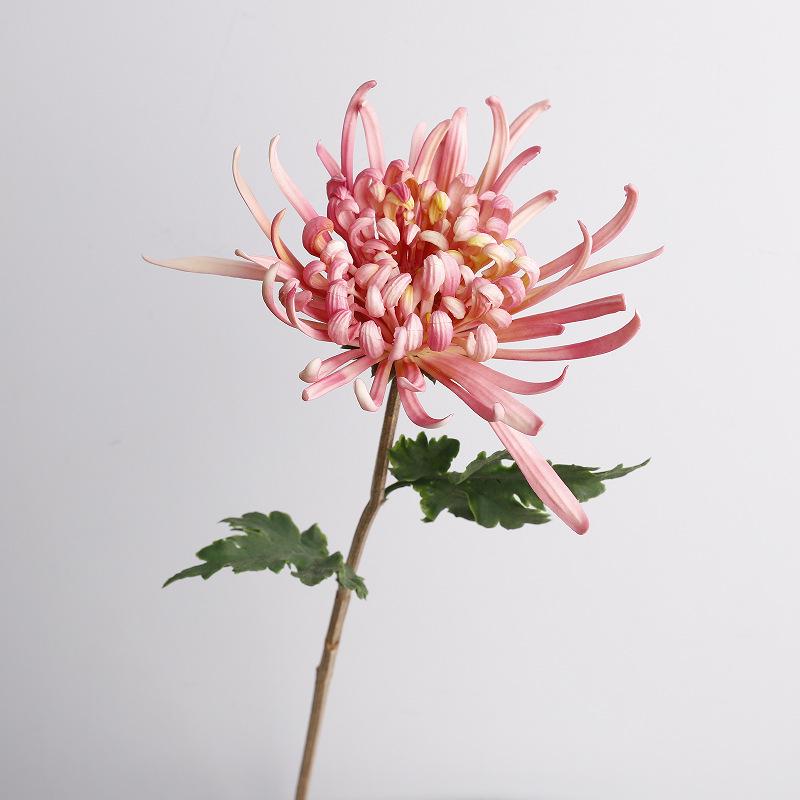 Realistic PU Chrysanthemum Artificial Flower for Wedding and Home Decor