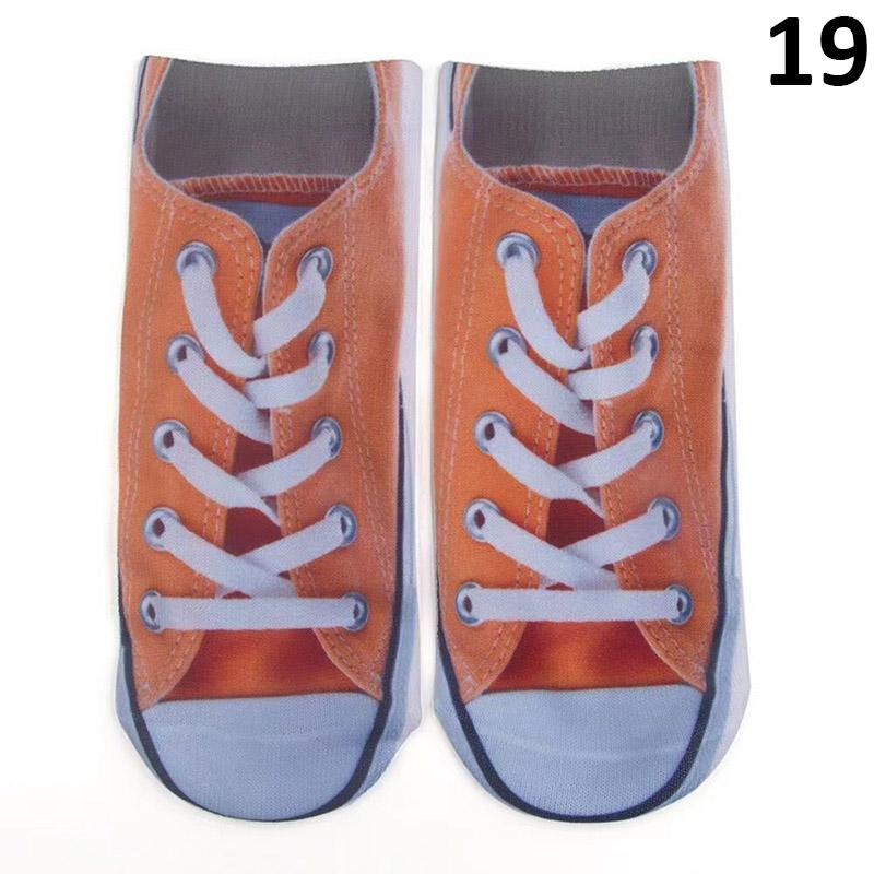 Uformelle flip-flops mønster tøfler sandaler korte sokker mannskap strømper lave ankelsokker