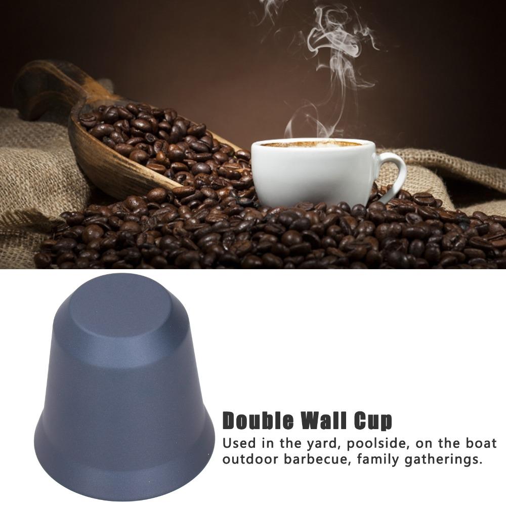 Double Wall Double Wall Insulated Mug Thermally Insulated Espresso Demitasse Cup  Home Use