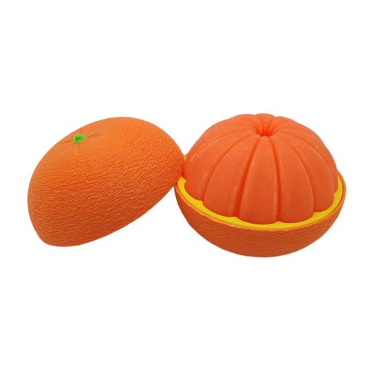 

3D-печатная сенсорная игрушка в виде цитрусового фрукта, крутилка-фиджет, апельсиновые украшения, спиральная игрушка для снятия стресса и декомпрессии для взрослых и студентов оранжевый