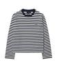 COVERNAT WOMAN Striped Long Sleeve Navy