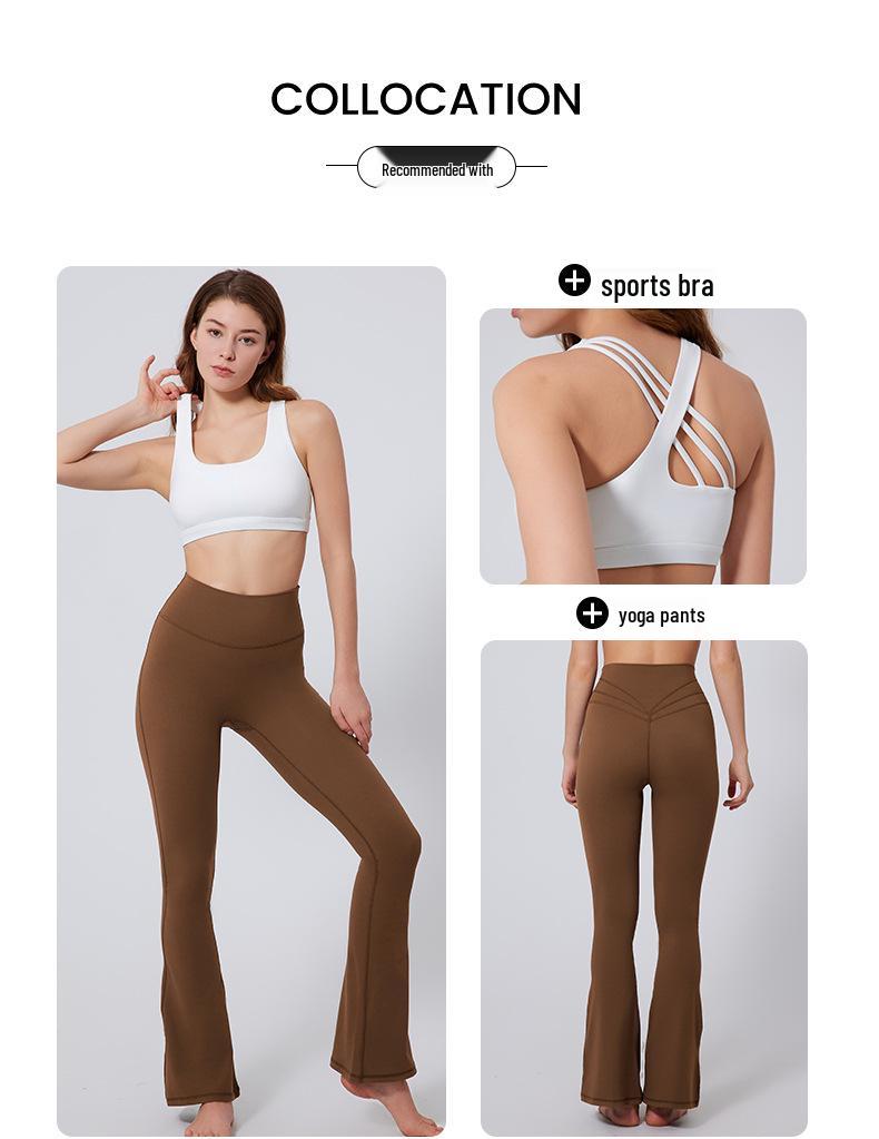 Nude Butt-Lifting High Waist Flare Yoga Pants