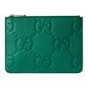 Τσάντα-Φάκελος με Φερμουάρ και Λογότυπο Double G Μεγάλη Ανδρική Πράσινη 821102-AABY0-3120