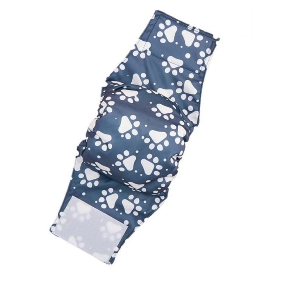 

Adjustable Male Dog Belly Wrap Washable Dogs Safety Pants Reusable Dog Diapers Pet Sanitary M темно-синього кольору