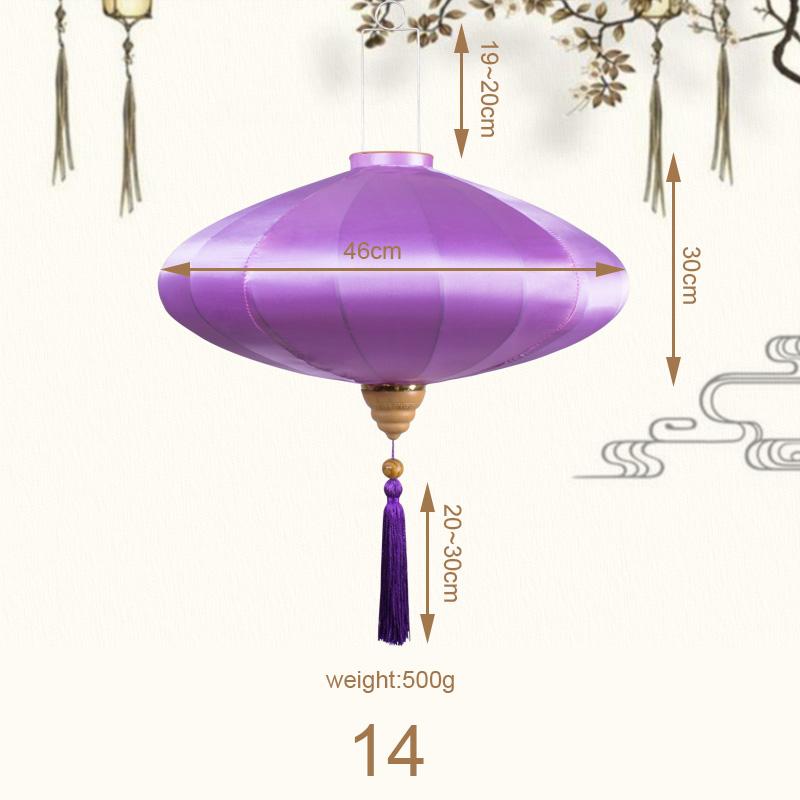 12/14inch Ancient Style Silk Cloth Vietnam Palace Lantern Waterproof Chinese Retro Mid Autumn Wedding Festival Decor Lanterns