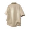 Retro Workwear Short Sleeved Shirt Men's Loose Collared Casual Shirt Summer Shirt