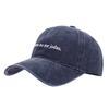 Letter embroidery washed cowboy hat couple street casual baseball cap outdoor versatile sunshade cap tide