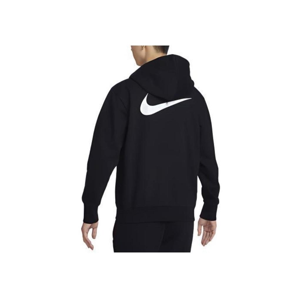 Nike Dri-Fit Standard Issue Logo Print Zip Hoodie Men Hoodies Black DV9449-010