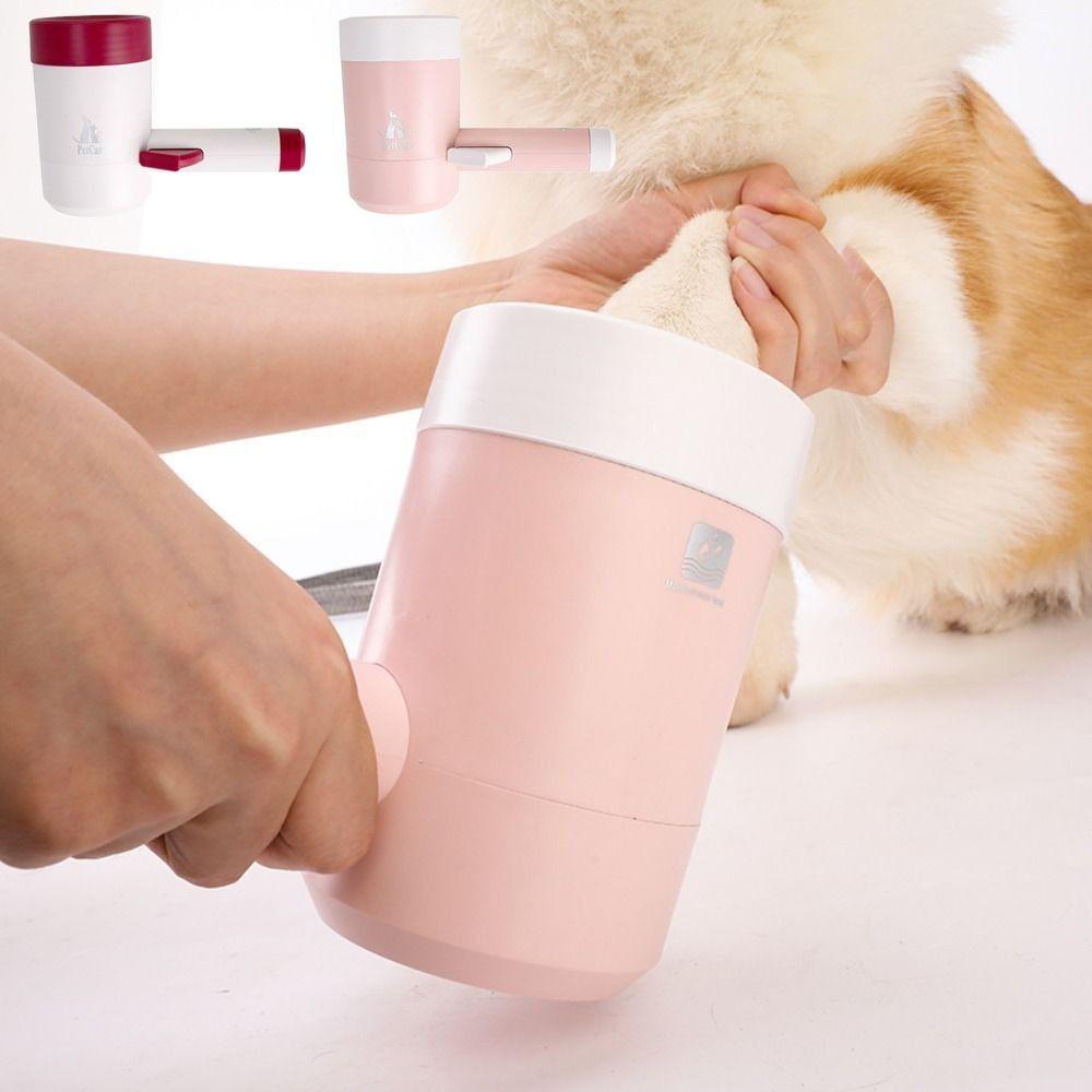 Automatic Dog Paw Cleaner Cup Soft Silicone Dog Feet Washer Pet Foot Washing Cup  Dirty Paw