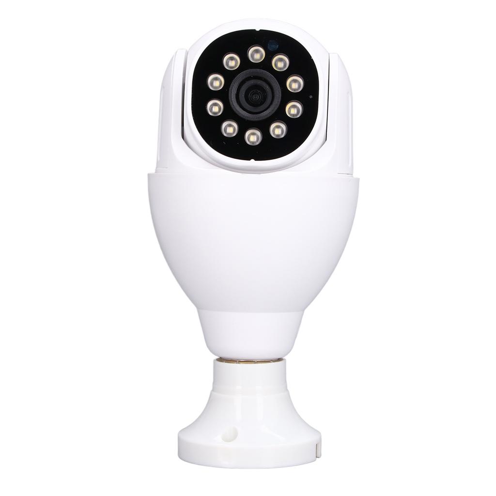 Bulb Security Camera 1080P WiFi Surveillance Camera Motion Tracking Two Way Audio Night Vision for