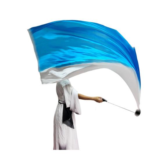 Belly Dance Veil Poi Faux Silk Scarf with Poi Ball Throwing Balls
