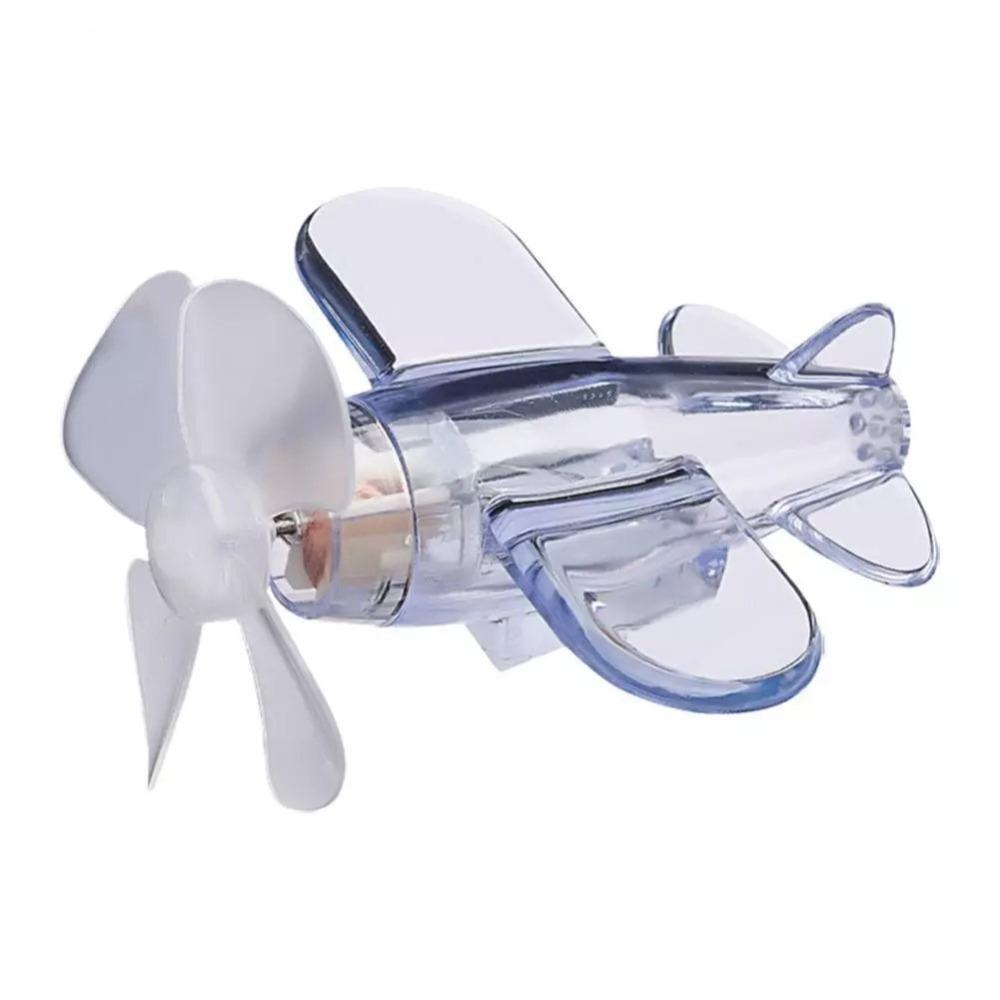 LED Light Wind Power Generation Airplane Helmet Decorative Airplane  Electric Vehicle Motorcycles