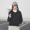 Nike Solid Color Hooded Zip-Up Casual Long Sleeve Sweatshirt Women Tops Black FN2420-010
