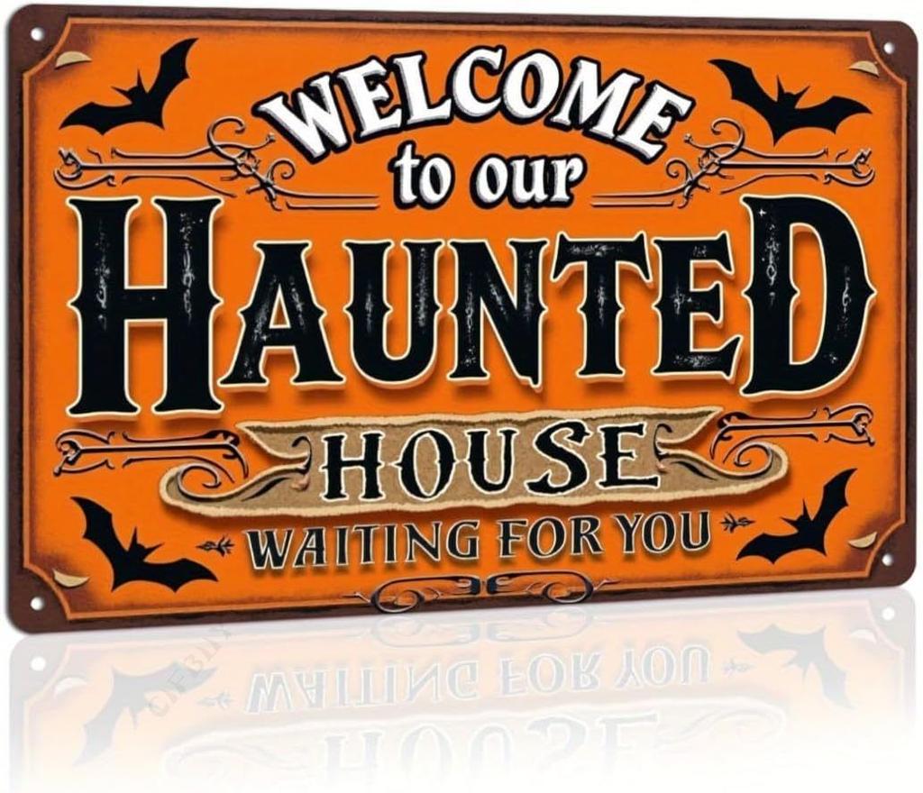 Halloween Poster On the Wall, Metal Plaque 20x30cm