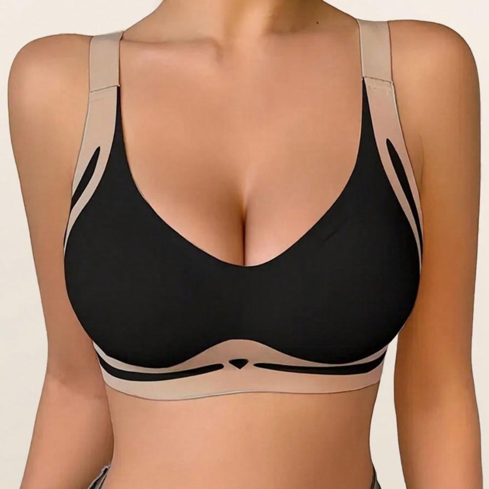 L-4XL PLUS Dame Push-up BH Sømløs Trådløs BH Stor Størrelse Undertøy