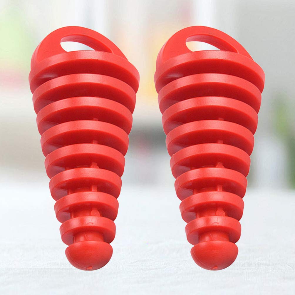 VORCOOL Silencer Cap Exhaust Pipe Muffler Exhaust Port Muffler Motorcycle Car Parts Automatic Exhaust Tail Tip Pipe Cover (Red) 2 Pieces