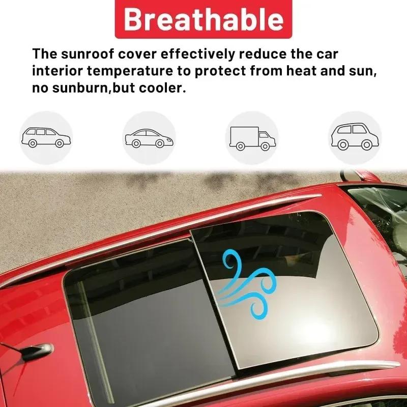 Car Decoration Universal Car Sunroof Roof Cover DIY Sunroof Visor 3D Car Vent Waterproof Wind Deflector car Exterior Accessories