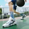 High-quality Basketball Shoes Men's Summer Actual Combat Shock Absorption New Leather Non-slip Sports Shoes Students