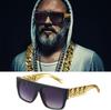 Exaggerated Hip Hop Punk Dollar Necklace Glasses Ring Bracelet Set
