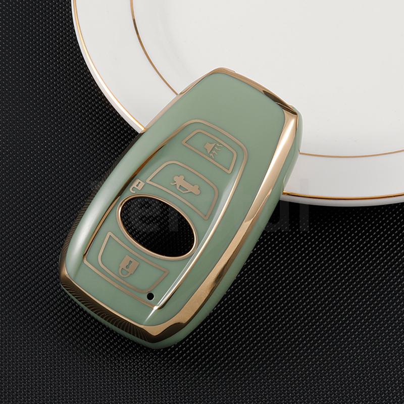 For Subaru Brz Xv Forester Legacy Outback 3/4 Buttons Soft Tpu Car Remote Key Case Cover Shell Holder Protector Accessories