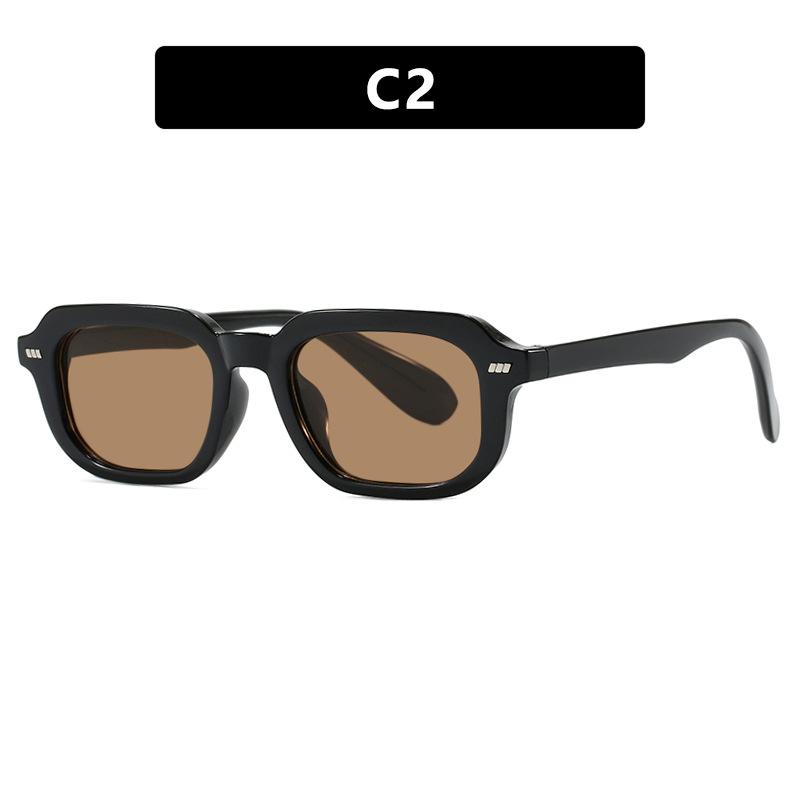 Nowe kwadratowe okulary przeciwsłoneczne w małej oprawce dla kobiet, Retro i proste okulary przeciwsłoneczne dla mężczyzn, Luksusowy design marki do podróży na świeżym powietrzu, Okulary UV400