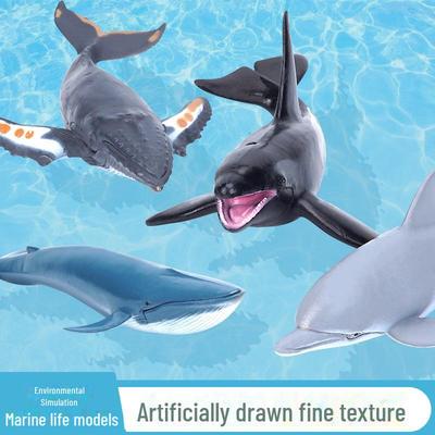 Marine Animal Simulation Toys: Great White Shark, Killer Whale, Dolphin Models