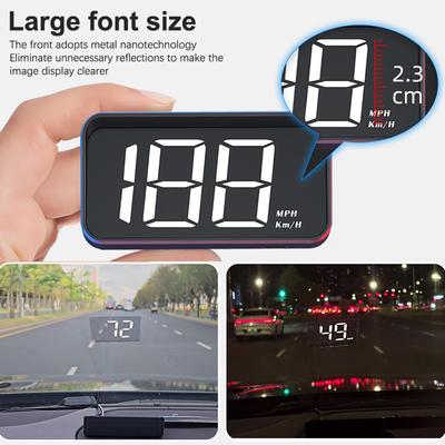 Car Speedometer Hud Gps Head Up Display Digital Speed Meter Windshield Projector For Vehicles Truck Auto Electronics Accessories