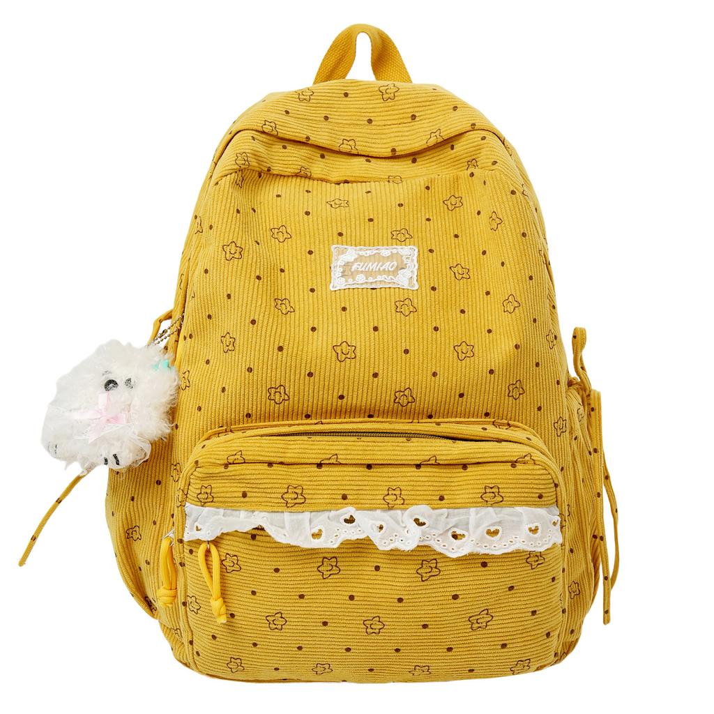 Schoolbag New Backpack Female Korean Version Ins Literary Small Fresh Backpack Female Junior High School Students Large Capacity Casual Backpack