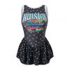 Retro Star Print One-piece Swimsuit Women's Slim Slim-fitting Belly-covering Slim-looking Conservative Cartoon Hot