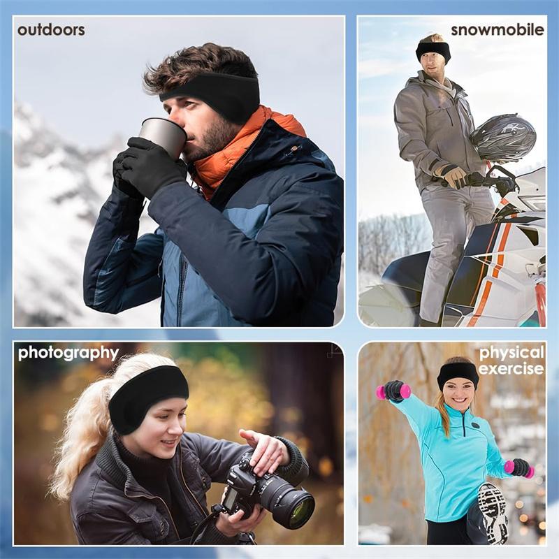 Warm Ear Protection Hair Band Winter Outdoor Sports Fleece Forehead Protector Riding Ski Windproof Headband