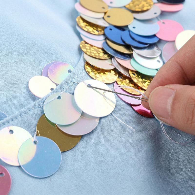 30mmTransparent Flat Round Loose Sequins Paillettes Sewing Wedding Craft Women Garments Accessories