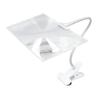 Large Magnifying Glass with Clip 4X Magnification Large Clear Lens Flexible Hose Magnifier for Reading Repair Crafts