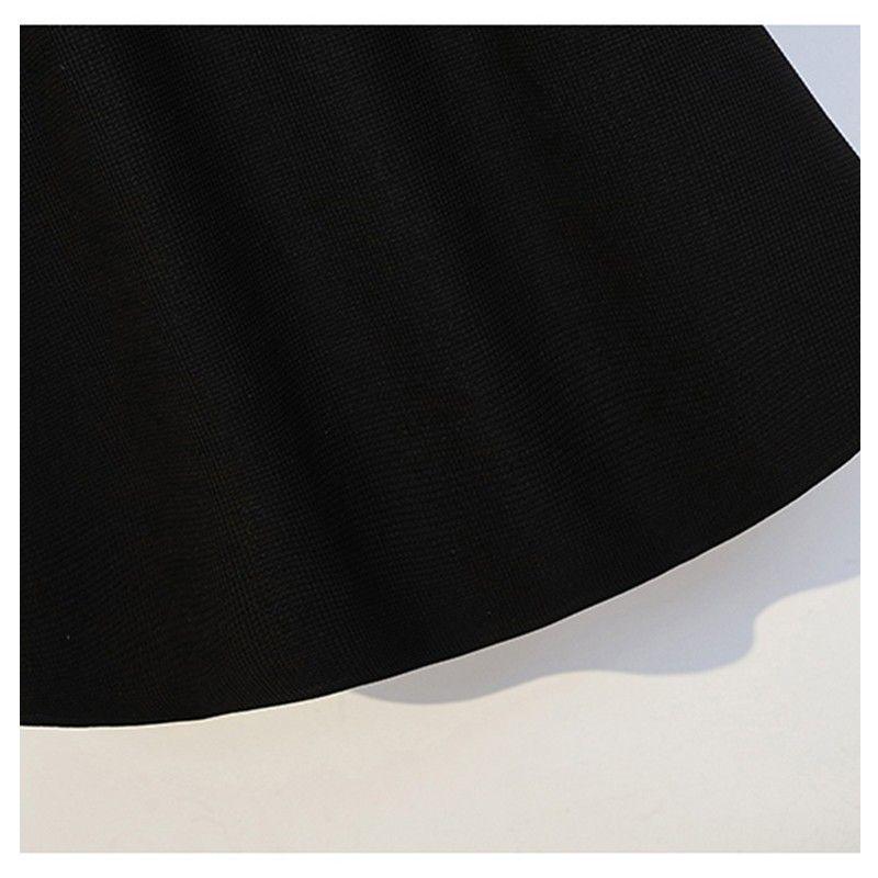 Women's Plus Size Waist-Slimming Waffle Dress, Long Sleeve for Autumn/Winter