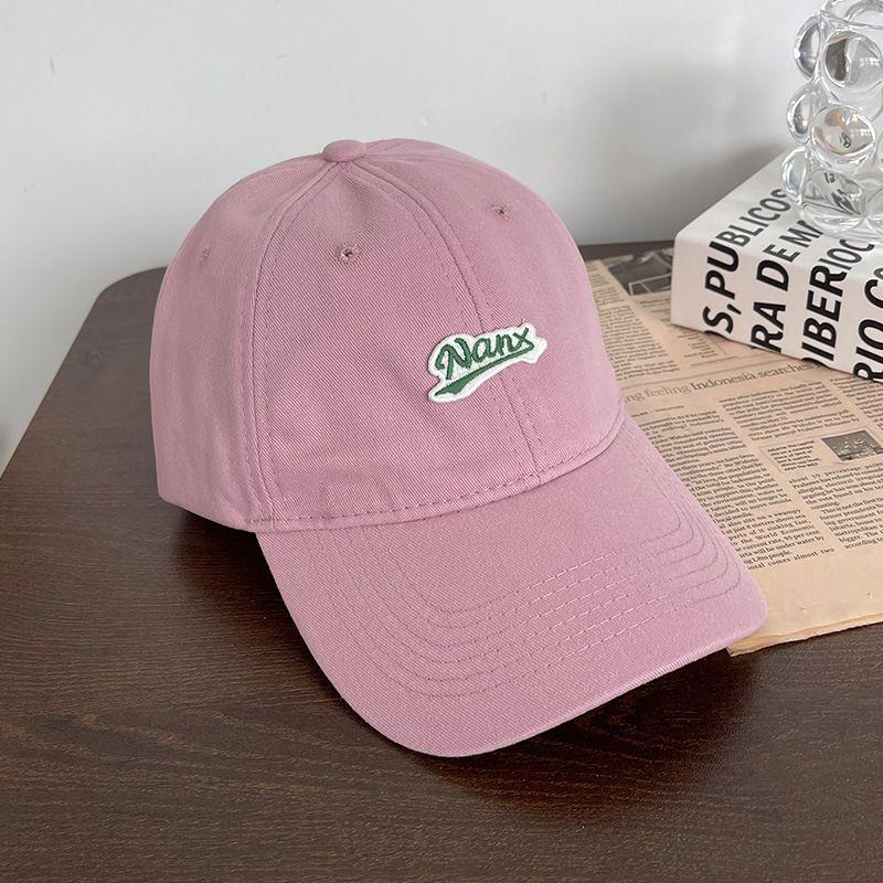 

Студенты Увеличивают и Углубляют Весеннюю и Летнюю Кожаную Розовую Бейсболку Женскую Дикую, Подчеркивающую Лицо, с Вышивкой Маленькими Буквами и Козырьком Rose powder Nanx M(56-58cm)