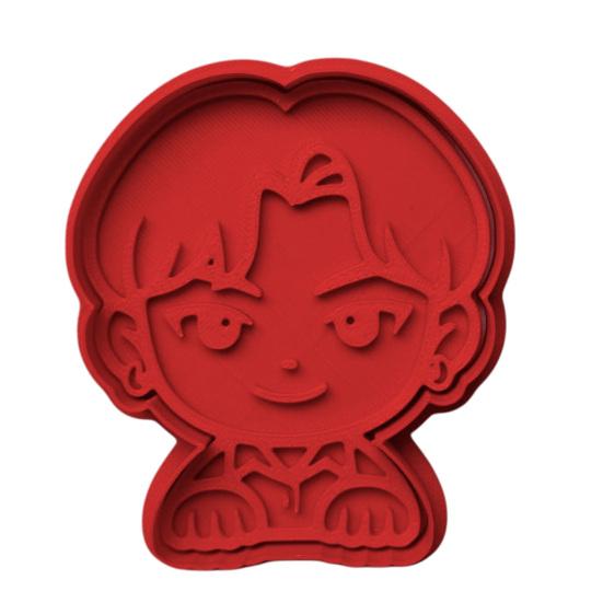 3D Printed Cookie Cutter & Stamp Set PLA Baking Mold for Themed Cookies Fondant Chocolate Easy-Release Party Dessert Molds