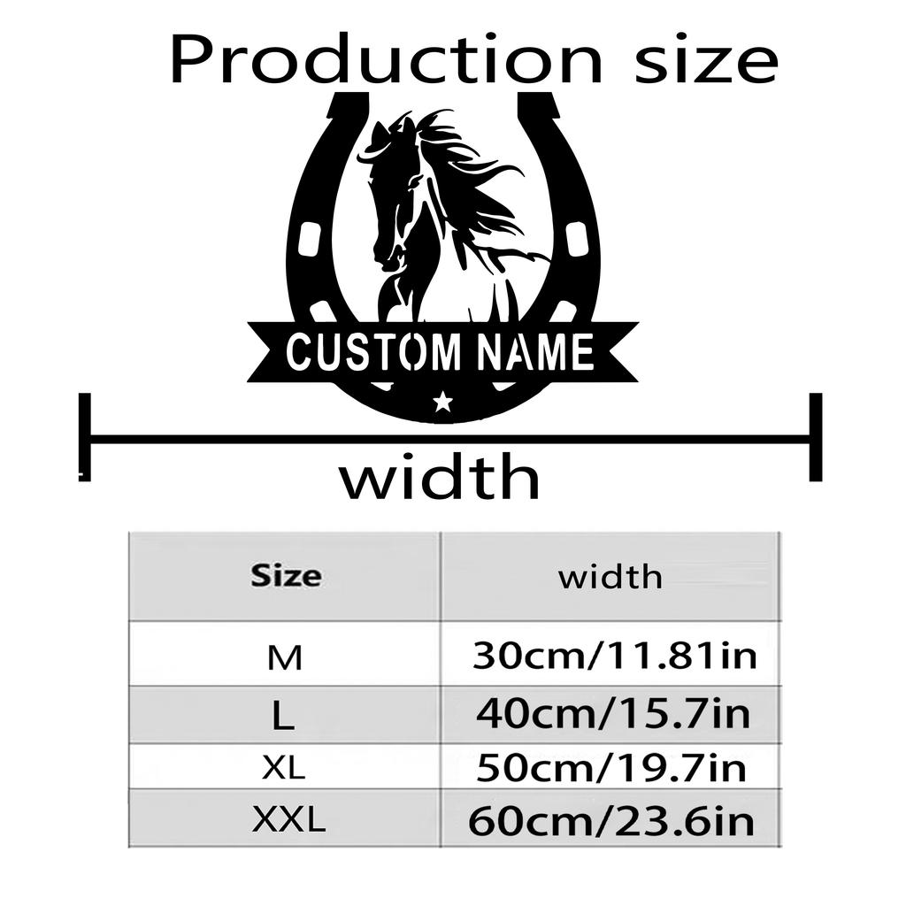 Metal Sign Horse Wall Art Home Outdoor Decor Personalized Gift