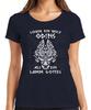Lieber Wolf Odins als Lamm Gottes Wikinger Nordisch Runen Damen T-Shirt