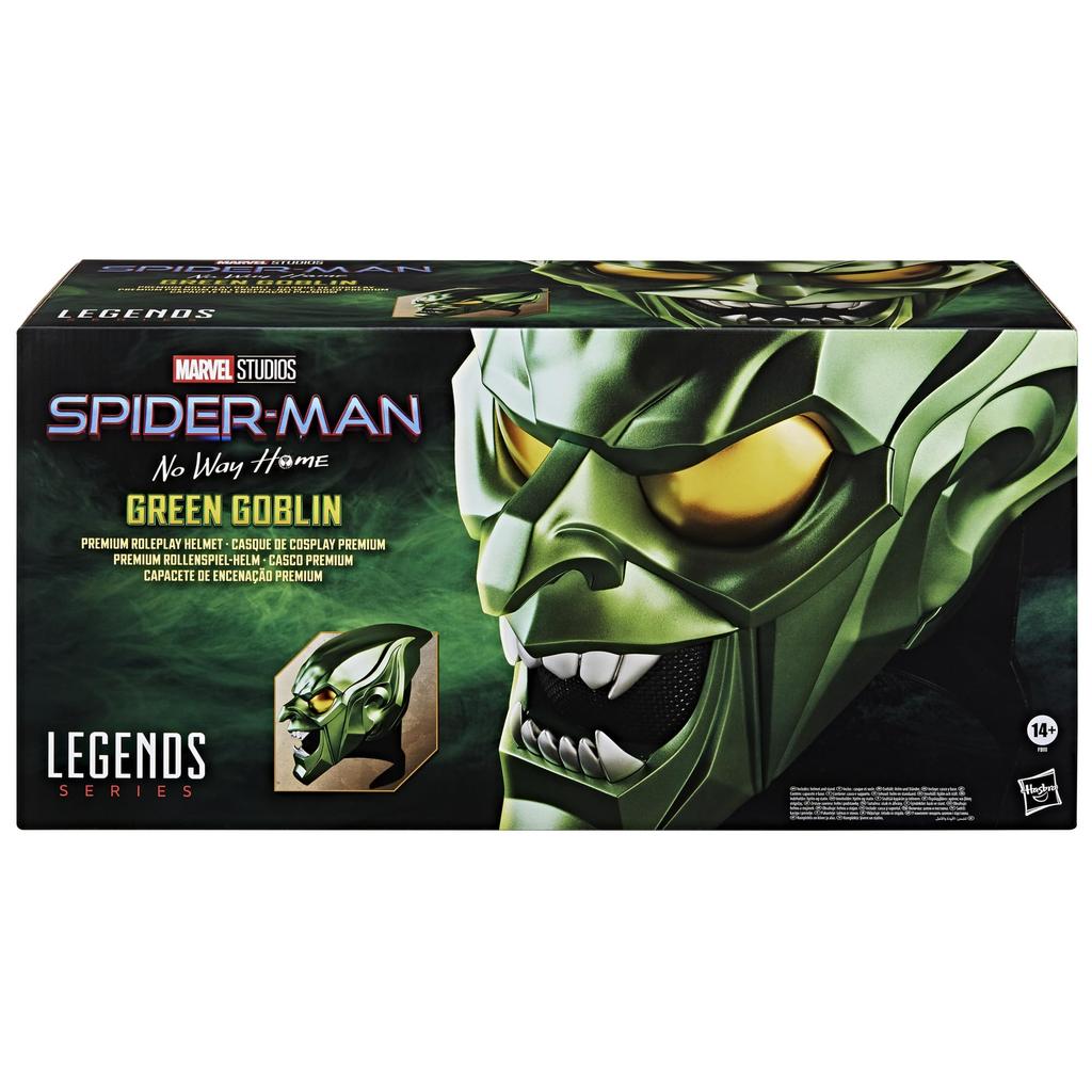Hasbro MARVEL Marvel Legends Series Green Goblin Premium Roleplay No Way Home Adult Collection Roleplay Gear F9111 Genuine Product Helmet, Spider-Man