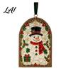 Holiday Fireplace Decor Christmas Sea Glass Suncatcher Stained Style Acrylic Window Hanging Ornament Cute Suncatcher Tree/Snowman/Gingerbread