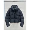 Womens Short Puffer Jacket 90% White Duck Down Warm Winter Coat Stand Collar Loose Fit Daily Wear