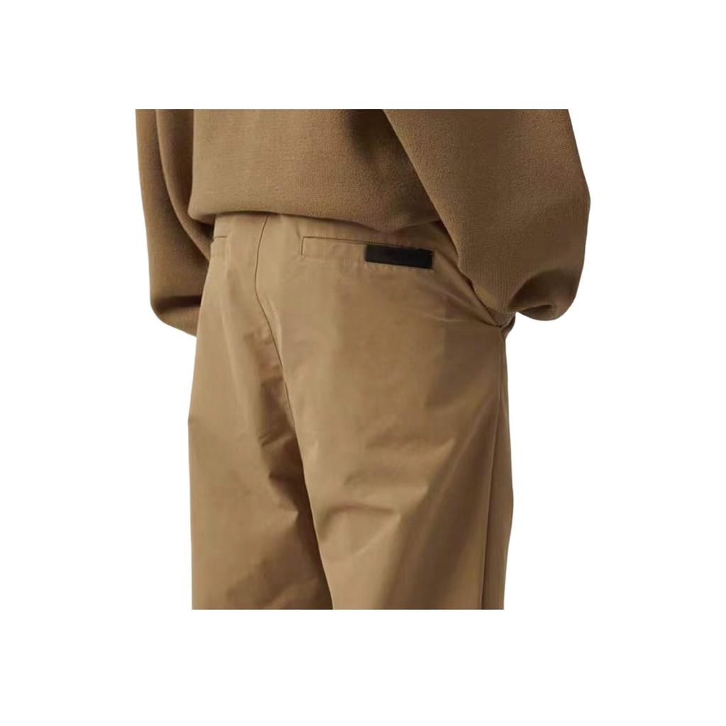 Fear Of God Essentials Ss22 Tan Cotton Lounge Pants Men Pants Oak FOG-SS22-588