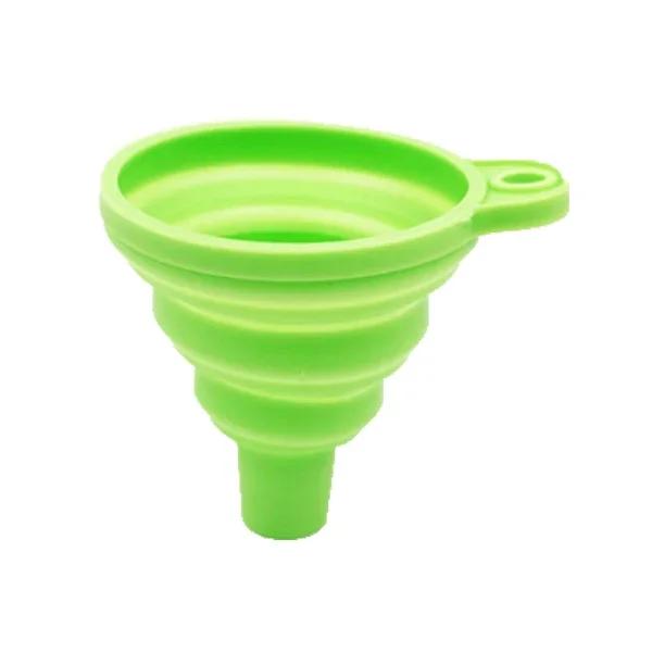 1/2Pcs Silicone Collapsible Foldable Funnel Household Kitchen Gadgets Portable Multifunctional Wine Oil Funnel Kitchen Supplies