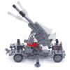MOC 88mm protilietadlový kanón Tank Vojna Vojenské mestské vozidlo Stavebné bloky pre autá Klasický model Stavebnice Kocky Sady Nápady
