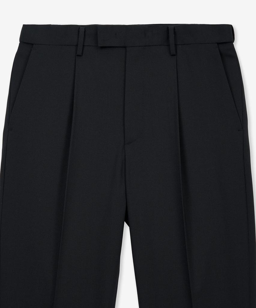 Tienjiti High Wool Blended Comfort Set-Up Pants (Black) Tnpa6E100Bk