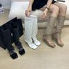 Mesh Fine Heel High Heel Cool Boots 2025 Summer New Open-toed Roman Sandals Long Boots Trouser Boots