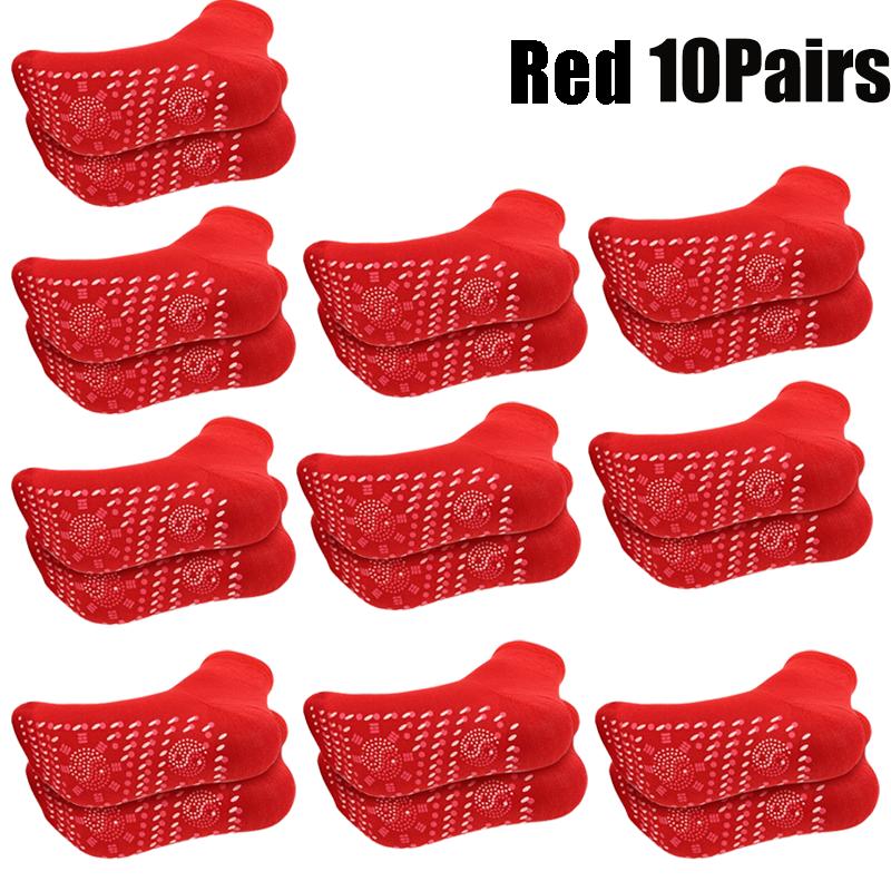 1/5pairs Tourmaline Self-Heating Socks Winter Warm Thermal Health Care Socks Slimming Health Short Sock Magnetic Therapy Sock