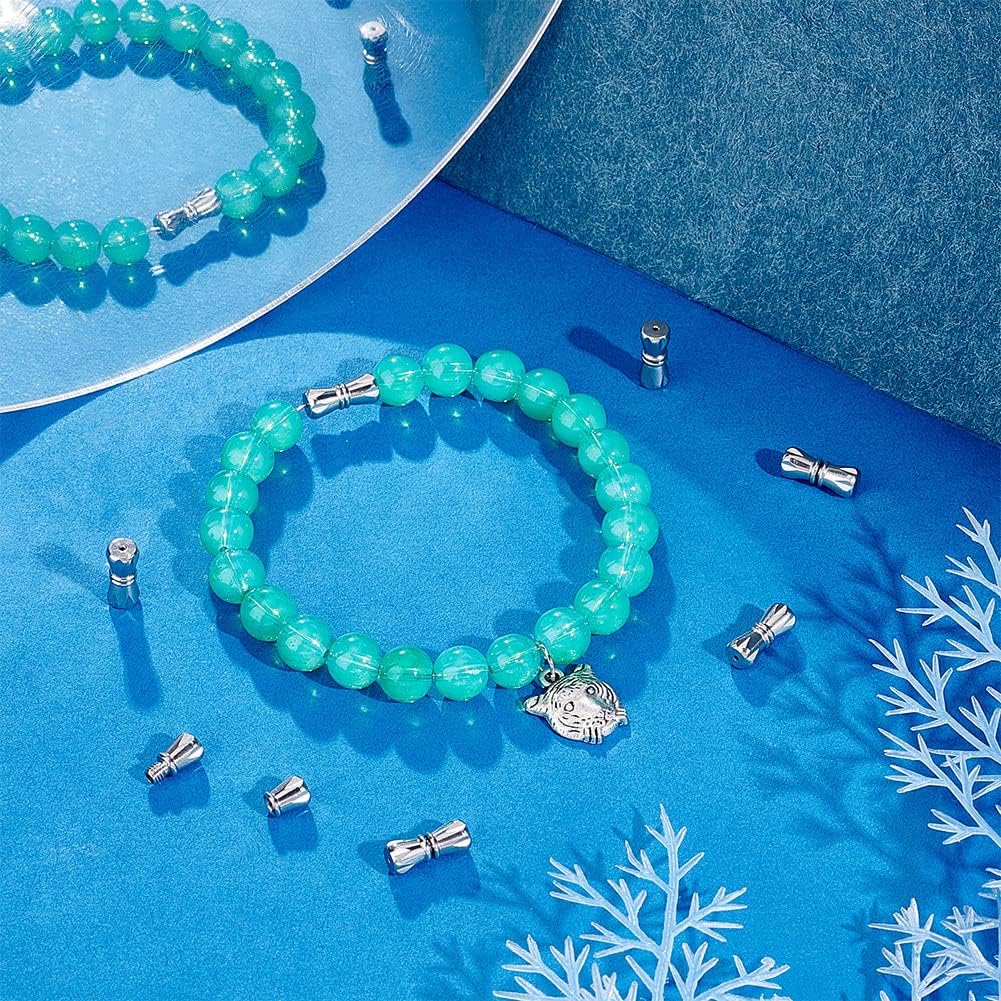 

PH PandaHall 10 комплектов 0,04 дюйма/1 мм Маленькое отверстие Застежки-винты из нержавеющей стали 11,5×5 мм Застежка для ожерелья Застежка-столбик Соединитель Металлическая ювелирная застежка для Oval