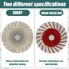 10Pcs Cutting Disc 6mm Shank Circular Saw Blade Sanding Disc Grinding Wheel For Wood Metal Stone Granite Marble Wet Dry Cutting