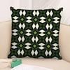 Dark Green Geometric Pattern Pillow Case 3D Print Polyester Fiber 45*45 Cm Home Sofa Throw Pillow Cover Decoration Festival Gift