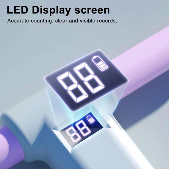 Pedal Ankle Puller with Counter 4/6-Tube LED Display Resistance Band with Handle Elastic Yoga Sit-up Pull Men Women Pedal Tensioner